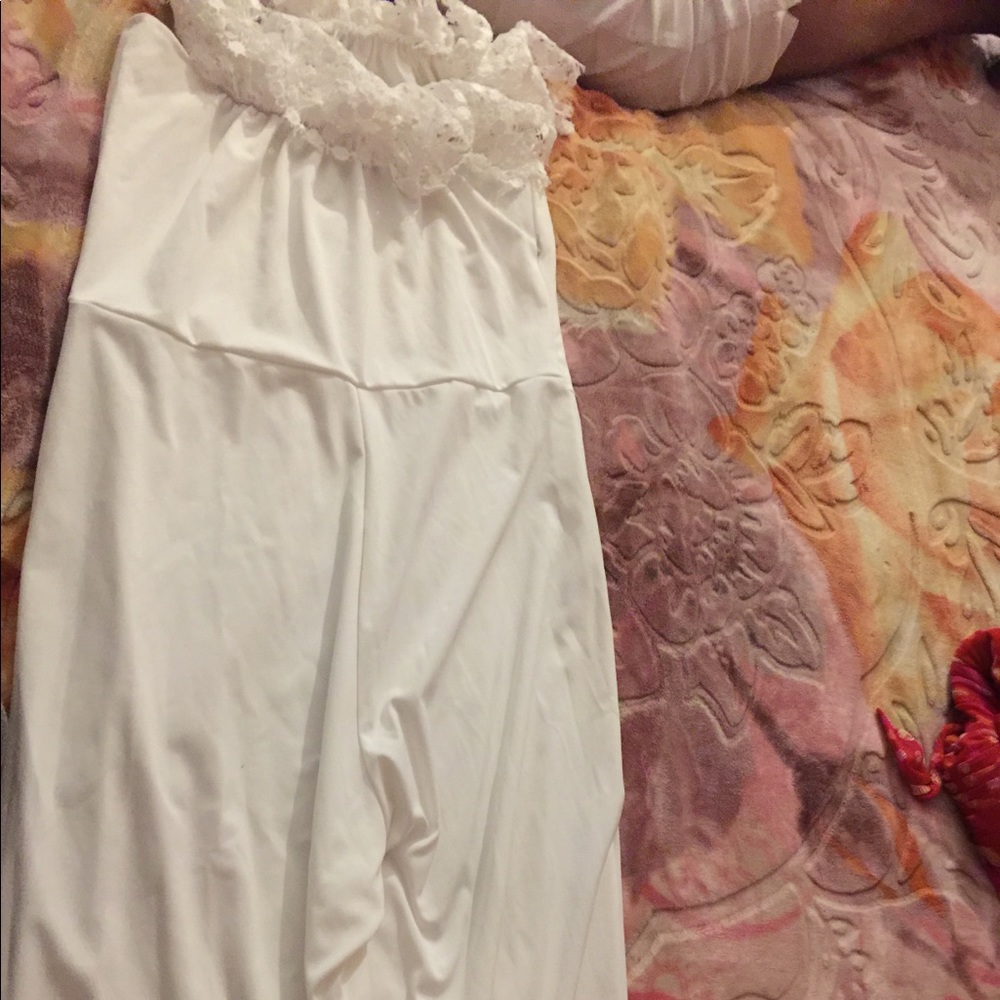 Laced Top White Jumper